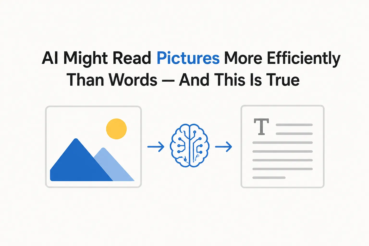 AI might read pictures more efficiently than words